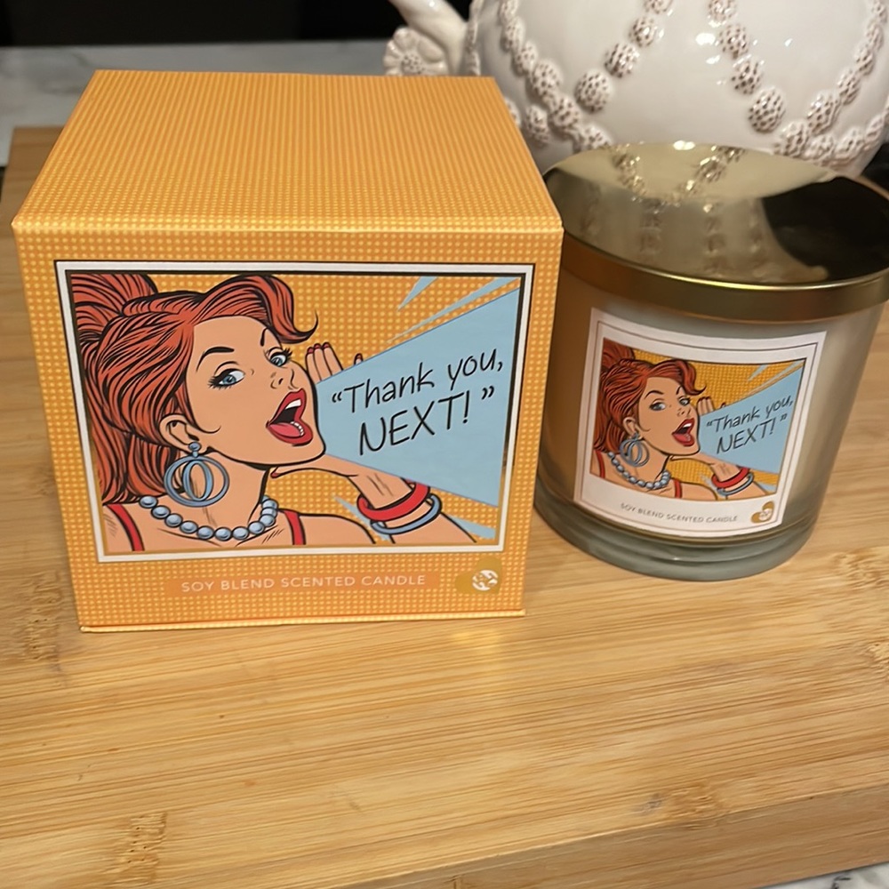 Huntington Home Scented Soy Blend Candle POP ART “Thank you, NEXT!”